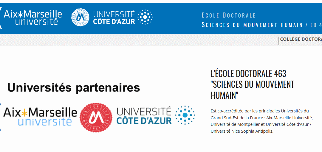 Journée de l’École Doctorale des Sciences du Mouvement Humain 2018