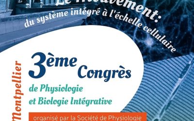 EuroMov à l’honneur au 3ème Congrès de Physiologie et de Biologie Intégrative de la Société de Physiologie